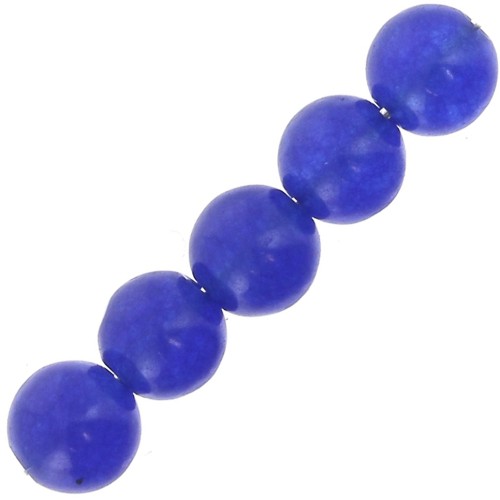 Cuentas Cuentas redondas 4 mm piedra gema Blue Agate x20