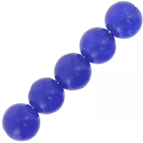 Cuentas Cuentas redondas 4 mm piedra gema Blue Agate x20