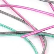 Canutillo para Bordar - para hacer broches & Joyas bordadas 1 mm Ant. Silver