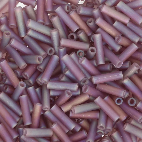 Bugles Miyuki 6 mm BGL-142FR - Mat Tr Smoky Amethyst AB x10g