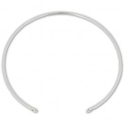 Pulsera jonc 2 anillas 190 mm de Plata 925 x1|raw }}