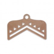 Terminal para tejido de cuentas Miyuki 11/0 Perles & co 18 mm dorado rosa