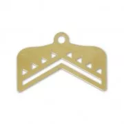 Terminal para tejido de cuentas Miyuki 11/0 Perles & co 18 mm Dorado con oro fino