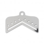 Terminal para tejido de cuentas Miyuki 11/0 Perles & co 18 mm plateado|raw }}