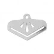 Terminal para tejido de cuentas Miyuki 11/0 Perles & co 18 mm plateado