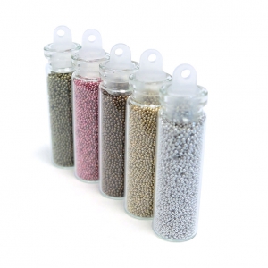 Surtido de 5 microesferas sin agujero 0.5 mm Métallique x20g
