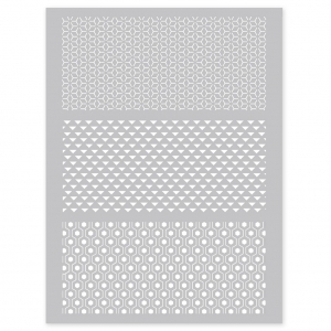 Silk Screen Graine Créative para Arcilla Polimérica 114x153mm- Motivo Graphique