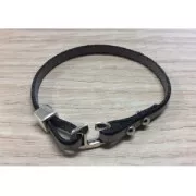 Cierres de tornillo 4 mm para cordón 5 mm Chapado Plateado envejecido x2