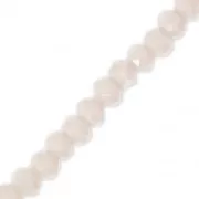 Peach - Redondas planas facetadas 3.5x3 mm Misty Rosa Frosted x32cm Redondas planas facetadas 3.5x3 mm Misty Rosa Frosted x32cm