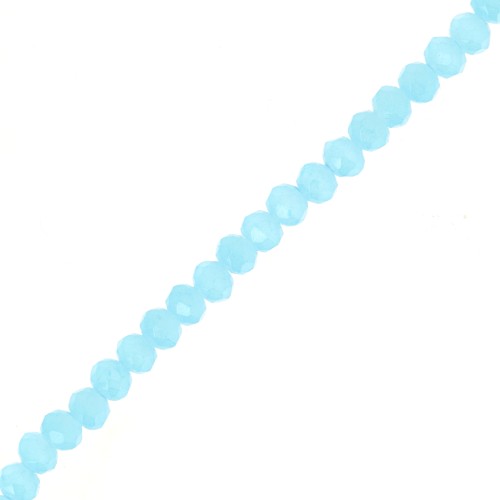 Redondas planas facetadas 3.5x3 mm Sky Blue x35cm