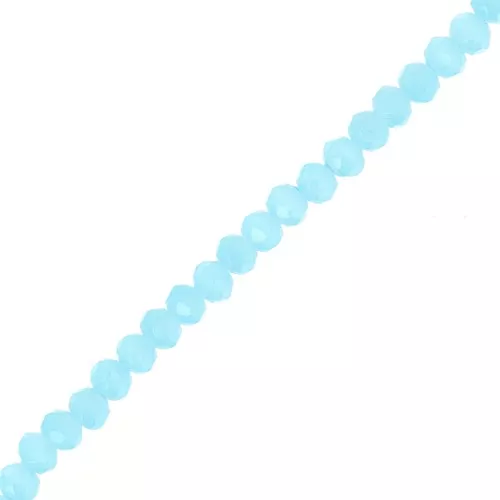 Redondas planas facetadas 3.5x3 mm Sky Blue x35cm