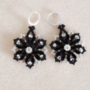 Abalorios de vidrio dos agujeros StormDuo 3x7 mm Dark Bronze x50