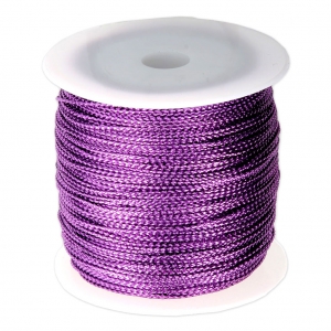 Bobina de hilo de poliéster 1 mm Morado metalizado x 100 m