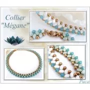 Cuentas de vidrio Paros® de Puca® 7x4 mm Opaque Luster Amethyst x10g