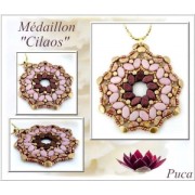 Cuentas de vidrio Paros® de Puca® 7x4 mm Red Copper Mat x10g