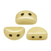 Cuentas de vidrio Kos® por Puca® 6x3 mm Opaque Ivory Ceramic Look x10g|raw }}