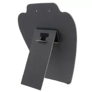 Expositor redondeado para collares  19x21 cm - imitación terciopelo - Blanco x1