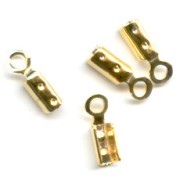 Mini terminal 1,5 mm Dorado con oro fino x10