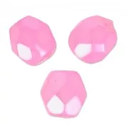 Facetadas 4 mm Crystal Pearl Pink x50