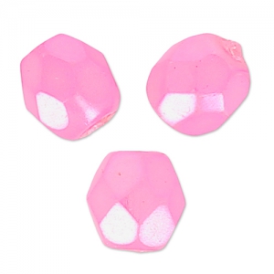Facetadas 4 mm Crystal Pearl Pink x50