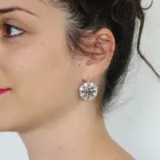 Ganchos para tejido para cabuchón PureCrystal 1028/1088 8 mm dorado x2