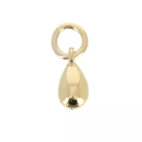 Dije gota 8.5x4.3 mm Chapado de Oro 3 micras x1