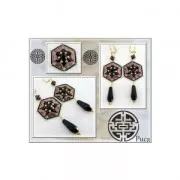 Anilla para montaje y tejido hexágono 12 mm - latón bruto x1