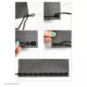 Hoja de Plástico Canvas a bordar y cortar  26.7x34.3 cm n°7 Amarillo