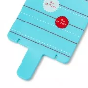 Set para hacer entre 6 y 8 mini pompones redondos entre 3 y 2 cm