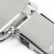 Clip amovible portachupete 30 mm plateado x2