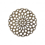 Colgante rosatón 20 mm para hacer tus propias piezas de Joyería y bisutería bronce x4|raw }}