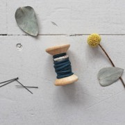 Tela De Algodón Ribete Atelier Brunette  10 mm Moonstone Green x1m