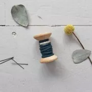 Tela De Algodón Ribete Atelier Brunette  10 mm Moonstone Green x1m