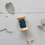 Cinta Al Bies crepé de viscosa Atelier Brunette  10 mm Crepé Forest x1m