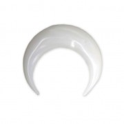 Colgante de nácar sin agujero 18x20 mm forma media luna o cuerno|raw }}