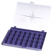 Caja de almacenaje para 32 canillas para máquina de Coser|raw }}