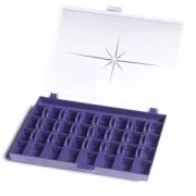 Caja de almacenaje para 32 canillas para máquina de Coser