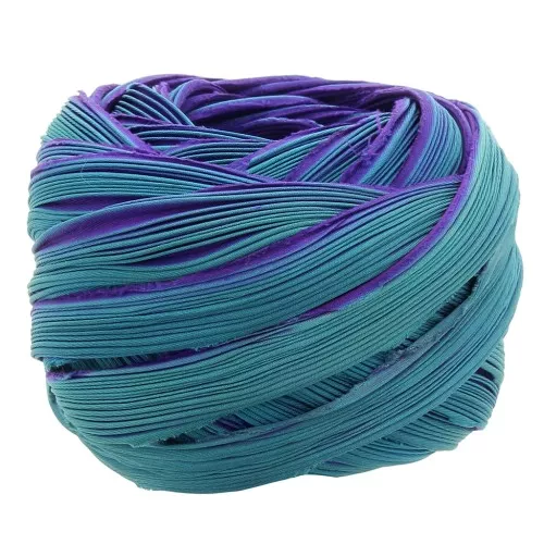 sarga de seda Passion Teal x10cm