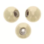 Cuenta pasante stopper bead 4 mm con un agujero de 1.5 mm de Gold Filled x2