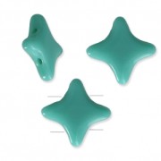 Abalorios Cuentas Star Beads by Perles & Co 11x11 mm Green Turquesa x30|raw }}