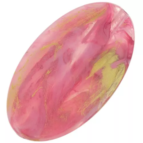 Oliva plana chalk fuchsia 33x19 mm