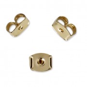 Tuercas de pendientes con anilla a personalizar 6 mm dorado x2|raw }}