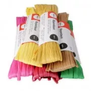 Rafia sintética para ganchillo, tejer & pasatiempos creativos- Amarillo mate x20m