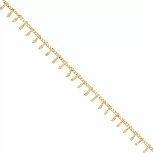 Cadena de fantasía 2.3x1.3 mm Dorado x50cm
