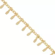 Cadena de fantasía 2.3x1.3 mm Dorado x50cm