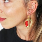 Anilla de ratan 30 mm para hacer joyas personalizadas DIY x1