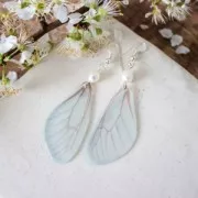 Colgante alas de mariposa con 2 agujeros 42.5x17 mm Rosa oscuro Y Marrón x1