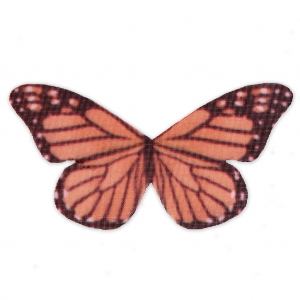 Mariposa sin agujero 50x25 mm Naranja Y Marrón x1