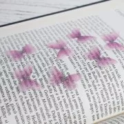 Mariposa sin agujero 30x21 mm Violet et Fuchsia x1