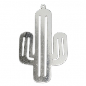 Colgante Cactus 37x23 mm de Plata 925 x1